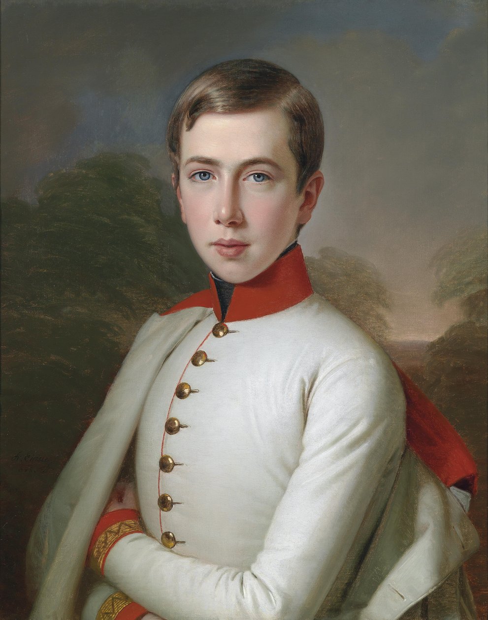 Karl Ludwig osztrák főherceg (1833-1896) 15 éves korában alkotó: Anton Einsle