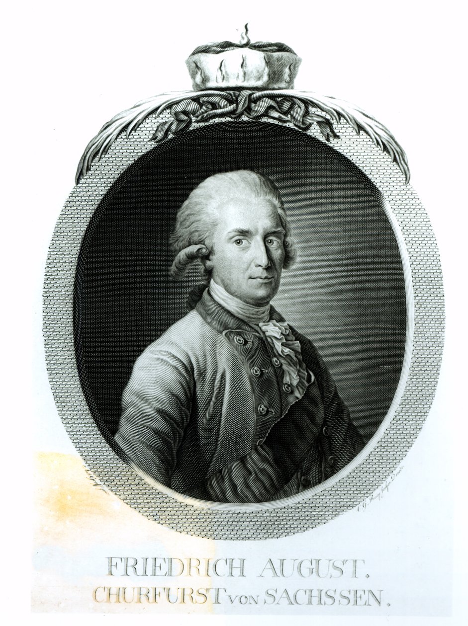 I. Friedrich Augustus (1750-1827), szász király portréja alkotó: Anton Graff