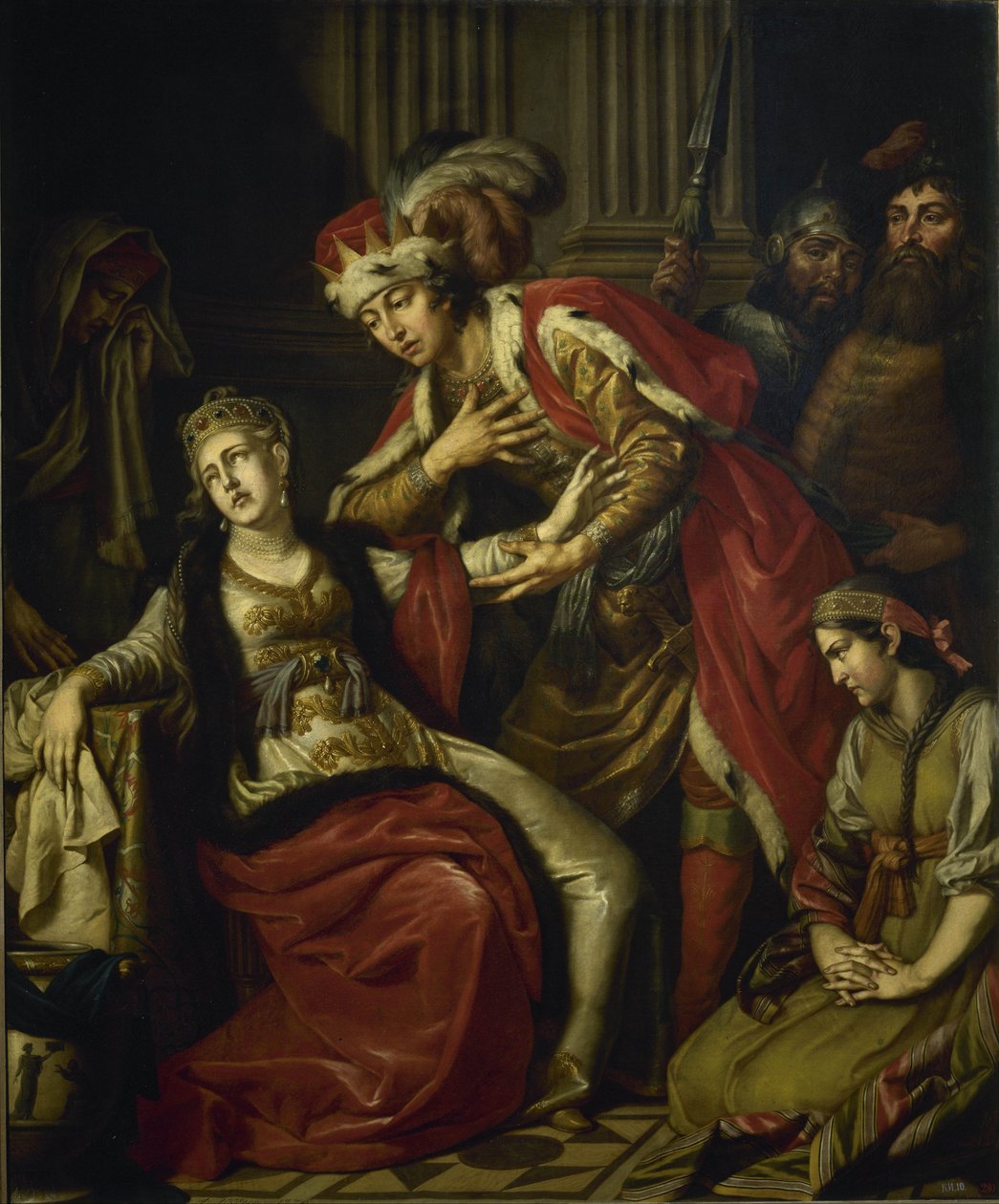 Vladimir és Rogneda alkotó: Anton Pavlovich Losenko