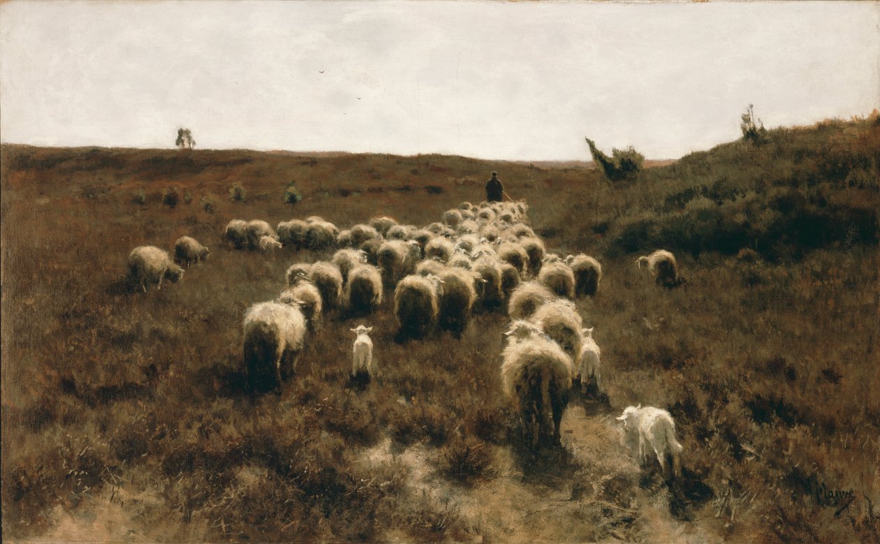 A nyáj visszatérése, Laren alkotó: Anton Mauve