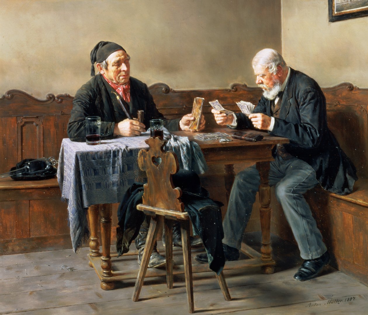 Fizetés napja, 1887 alkotó: Anton Muller