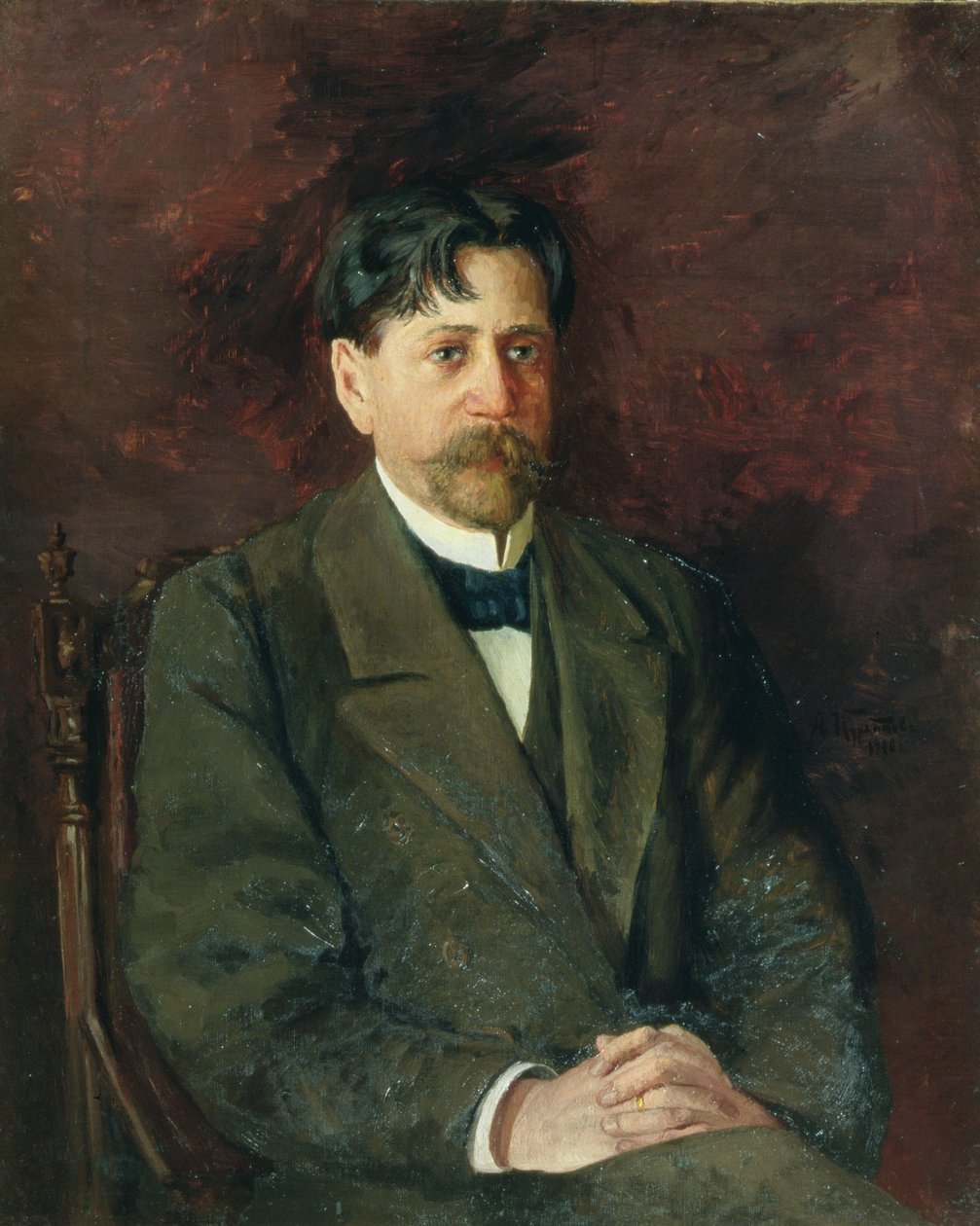 Innokenty Annensky költő (1856-1909) portréja, 1904-09 alkotó: Anton Nikolayevich Kurbatov