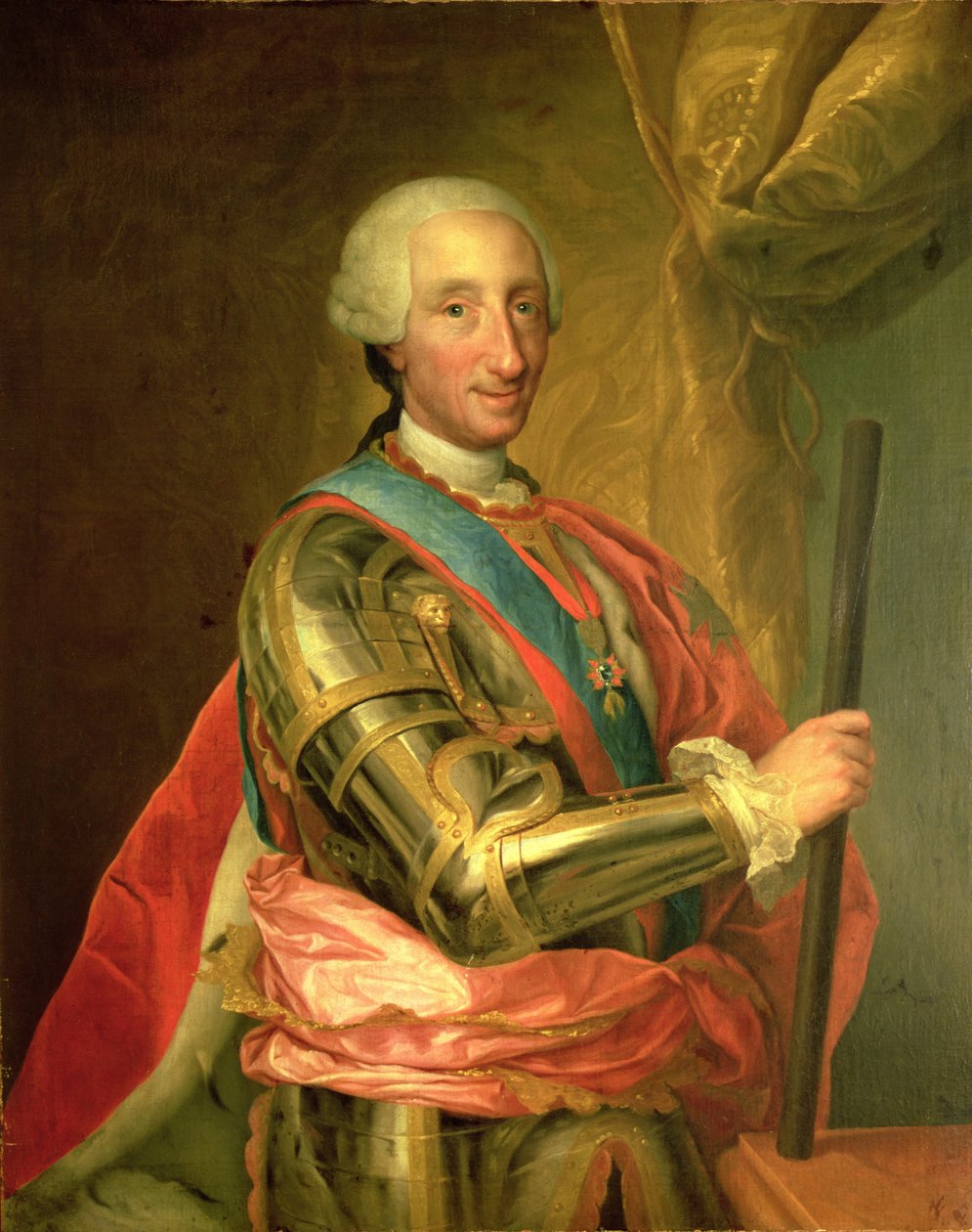 III. Károly (1716-88) Páncélban, 1759 után alkotó: Anton Raphael Mengs