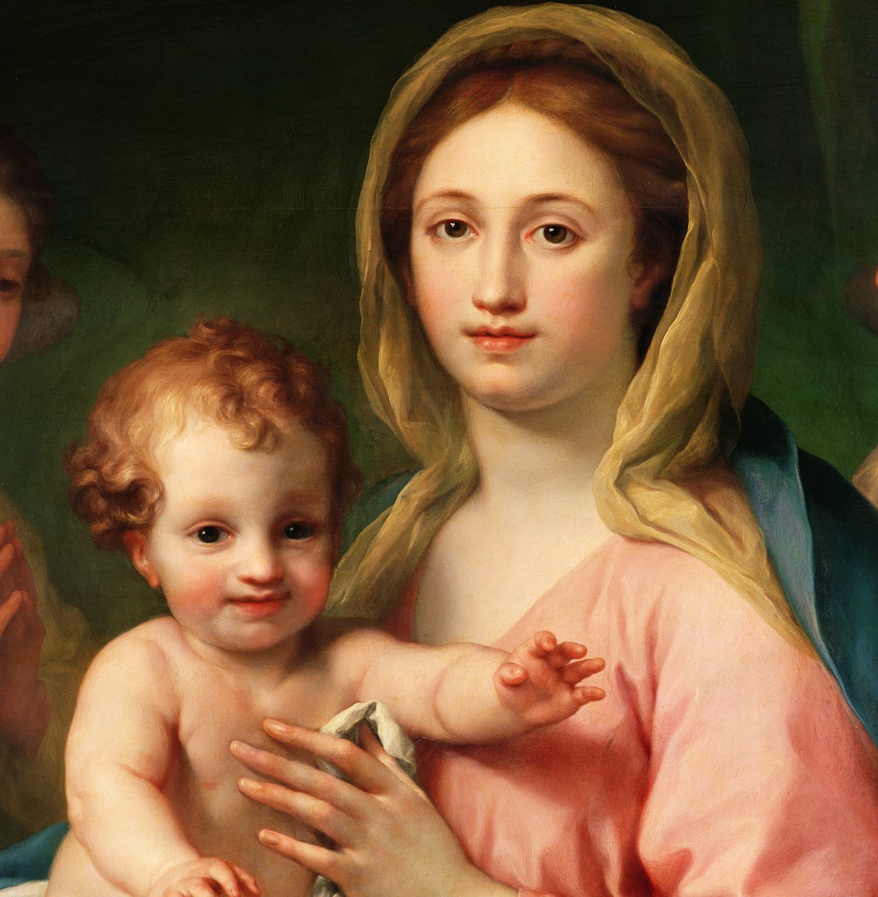 Madonna és gyermek két angyallal, 1770-73 (91576 részlet) alkotó: Anton Raphael Mengs