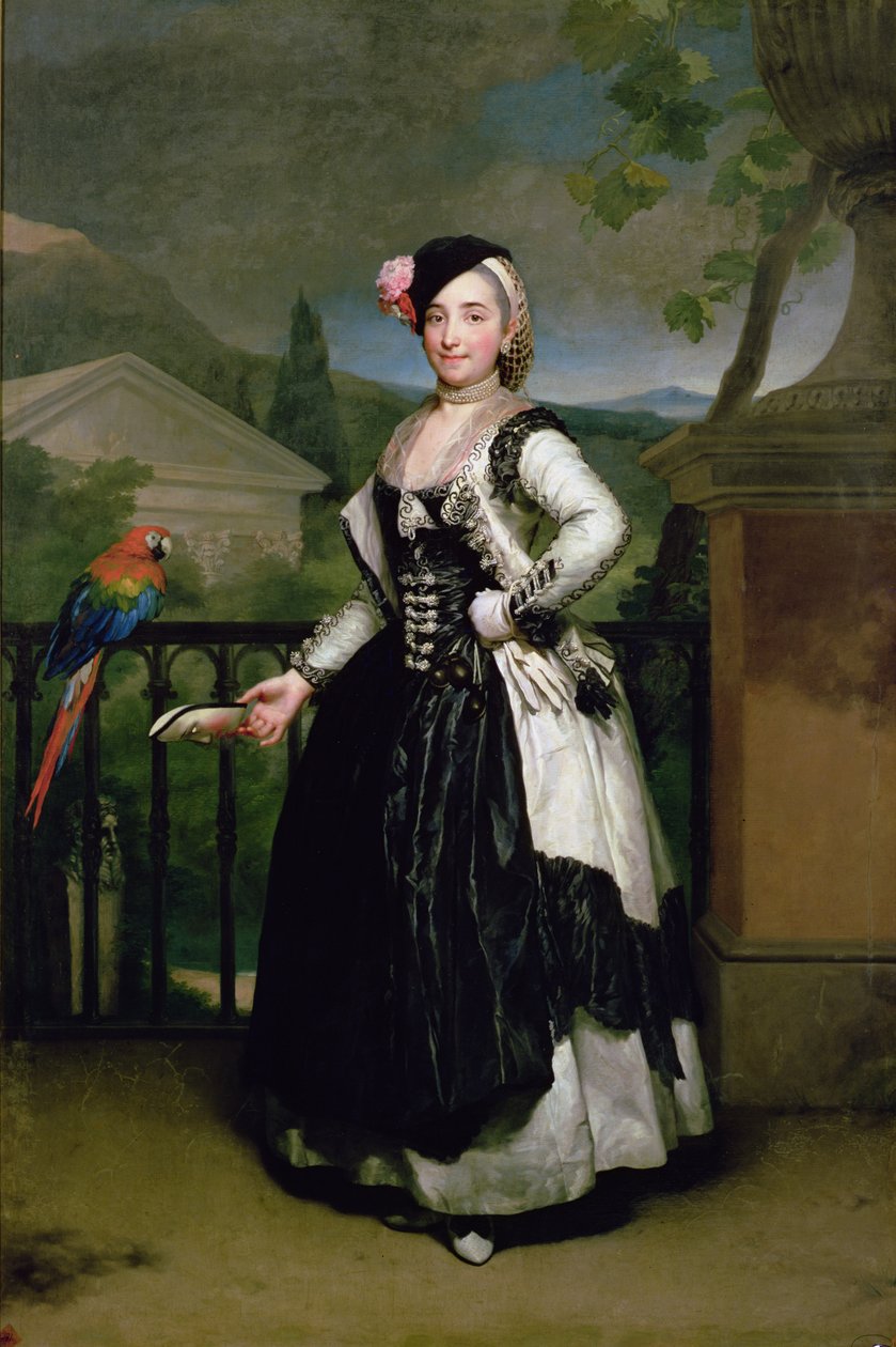 Isabel Parrena Arce, Ruiz de Alarcon y Valdes, Marquesa de Llano portréja, 1770 alkotó: Anton Raphael Mengs