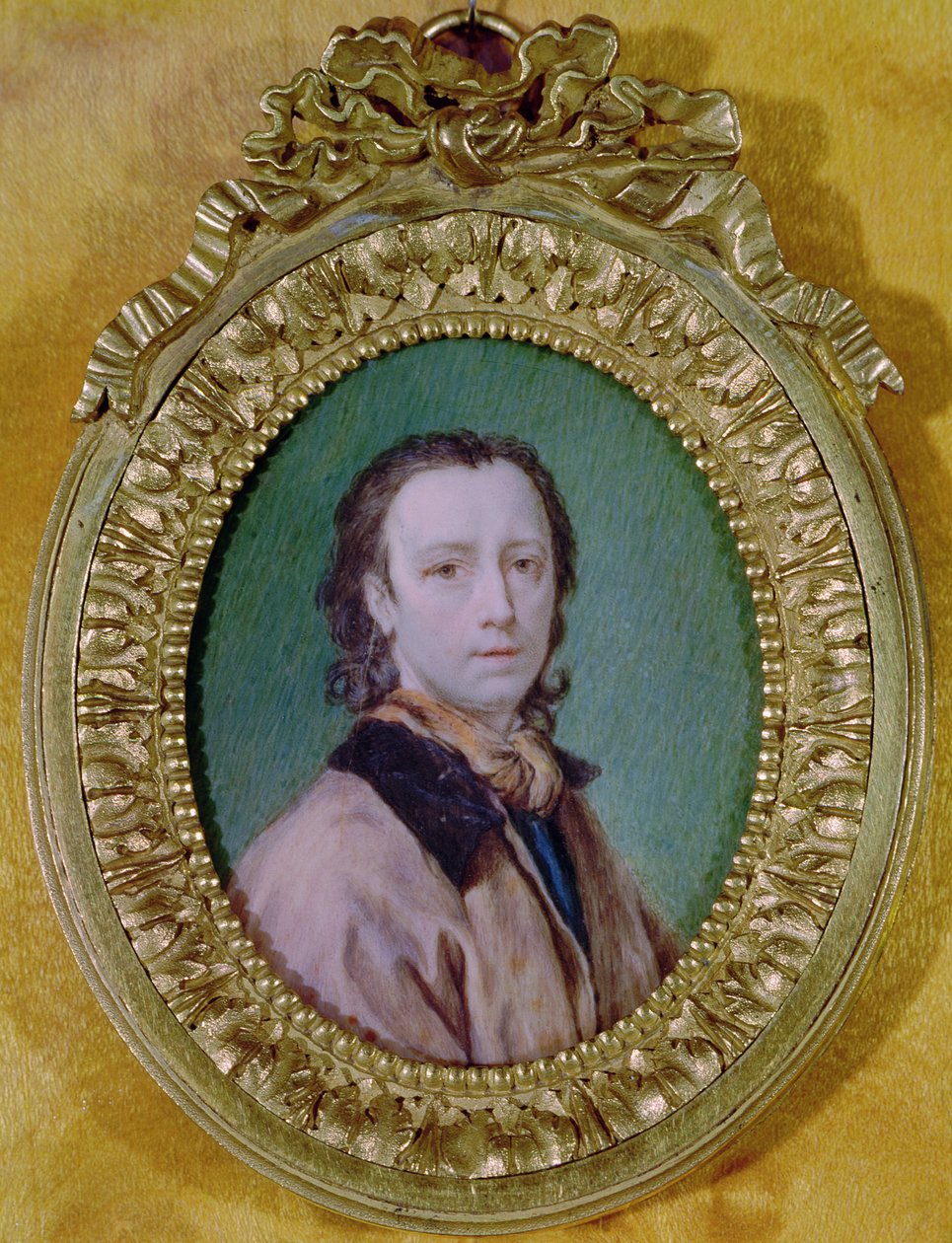 Önarckép medálban (miniatűr) alkotó: Anton Raphael Mengs