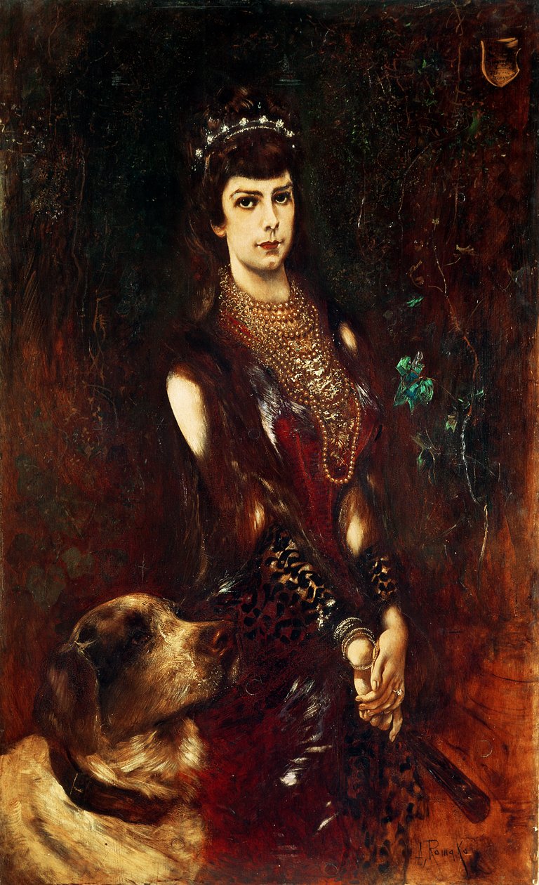 Erzsébet osztrák császárné, 1883 alkotó: Anton Romako