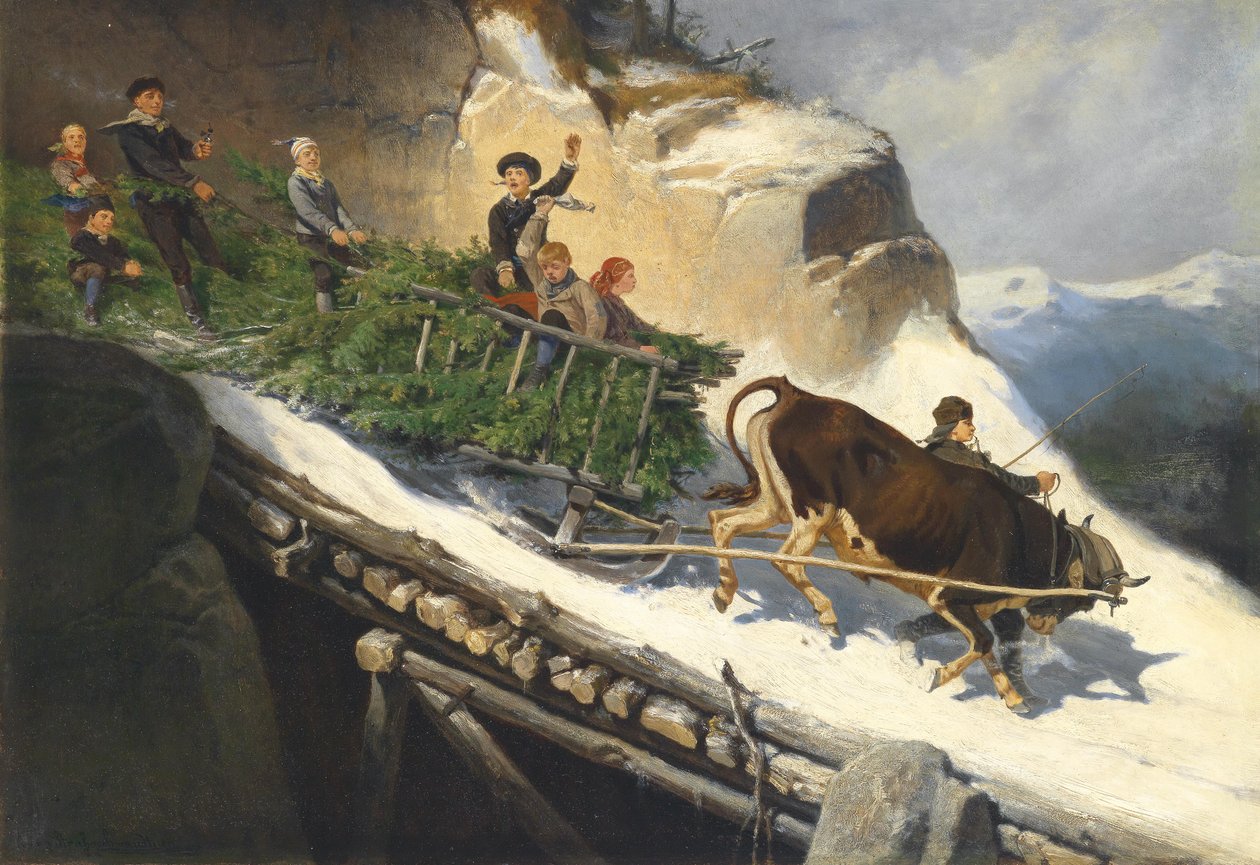 Farmer szán Salzburgból alkotó: Anton Strassgschwandtner
