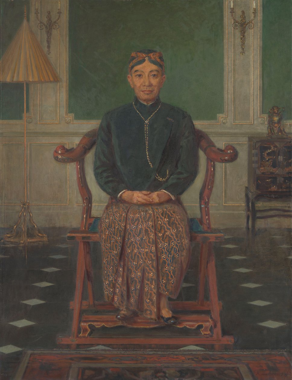 Pangeran Ario Soejono portréja, a londoni háborús kabinet tárca nélküli minisztere alkotó: Anton Abraham van Anrooy