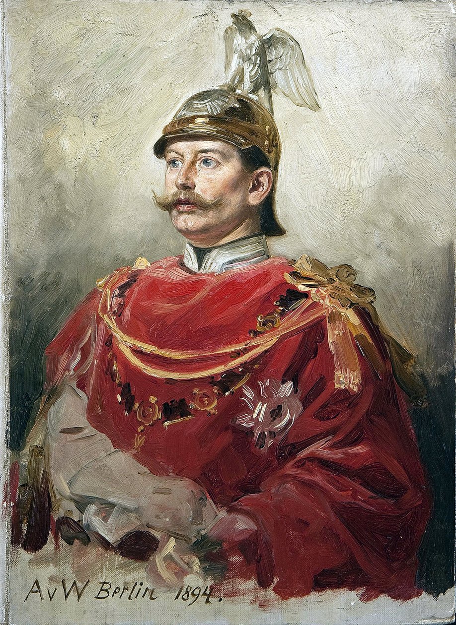 Guillaume II. Vilmos német császár (1859-1941), porosz király par Werner, Anton von (1843-1915) portréja. Olaj, karton, mérete: 32x22,5 alkotó: Anton Alexander von Werner