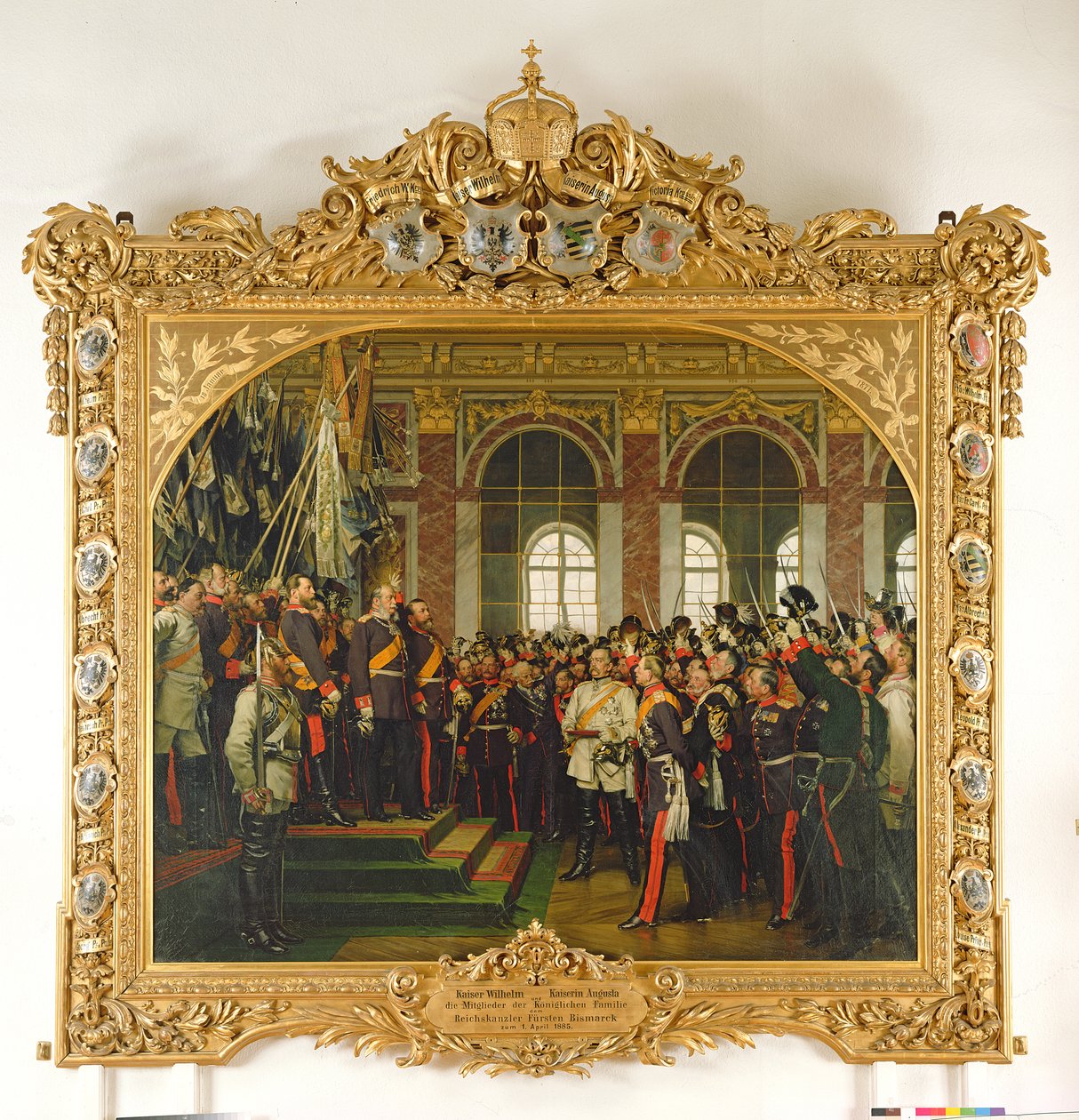 Vilmos kikiáltása az új Német Birodalom császárává a versailles-i Tükörcsarnokban 1871. január 18-án, 1885-ben festve (lásd még: 153620) alkotó: Anton Alexander von Werner
