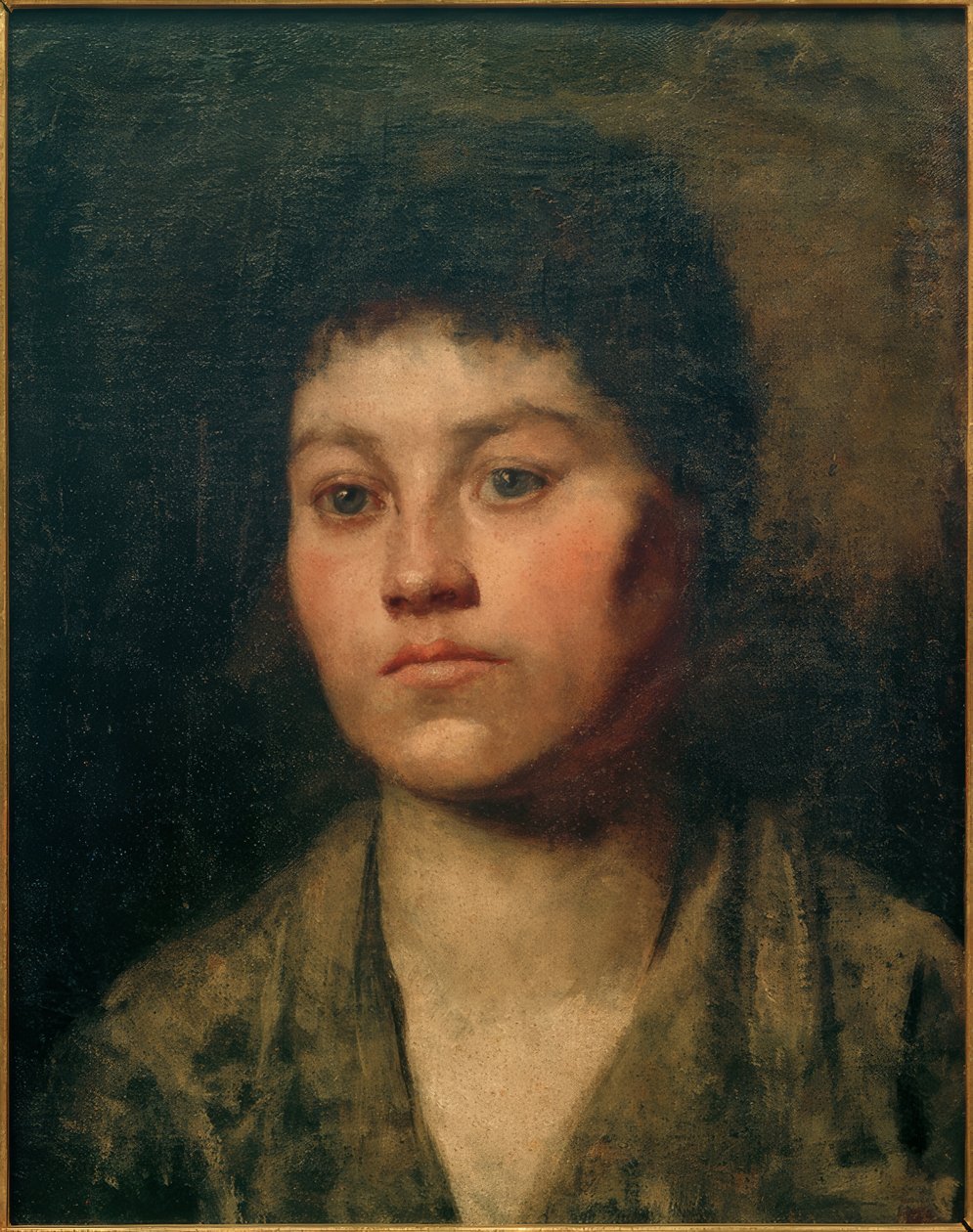 lány portréja alkotó: Anton Azbe