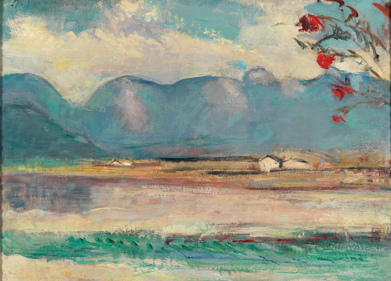 Pinzgaui táj a Kőtengerrel, 1916 körül alkotó: Anton Faistauer