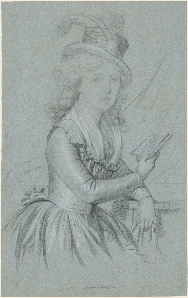 Marie Magdalene Charlotte Ackermann (1757–1775) színésznő portréja alkotó: Anton Graff