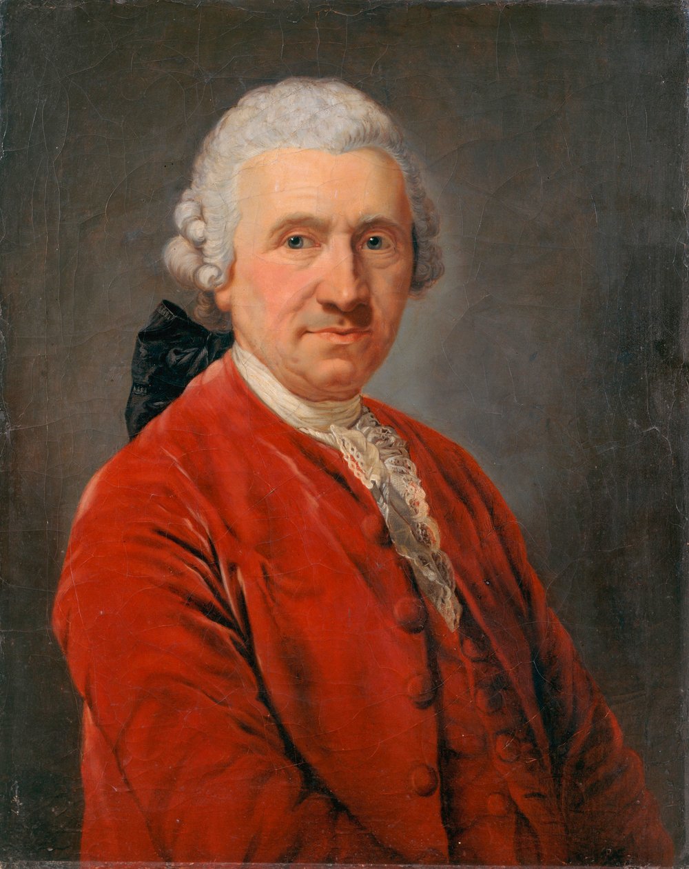 Conrad Ekhof színész portréja alkotó: Anton Graff
