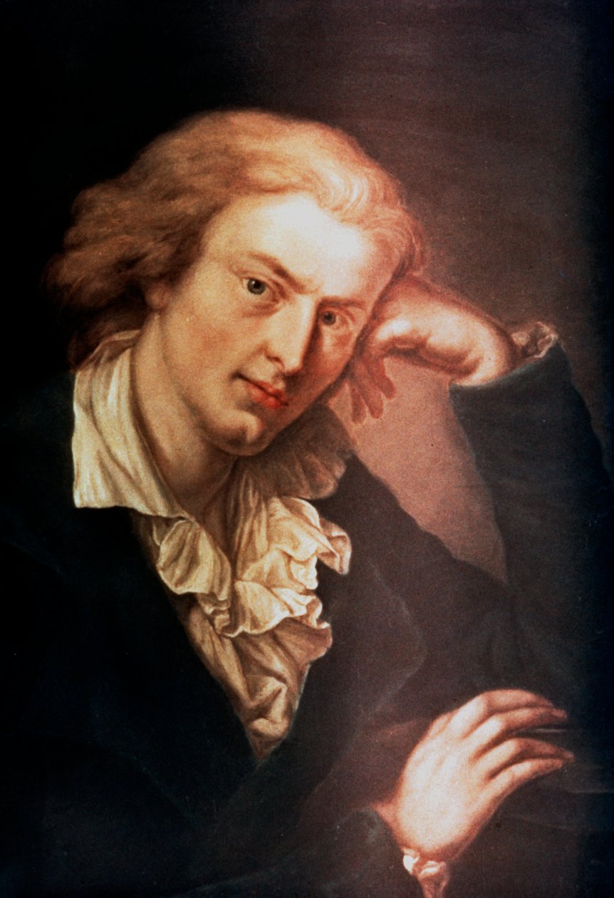 "Johann Christoph Friedrich Von Schiller" német költő, drámaíró és történész, 1785 alkotó: Anton Graff