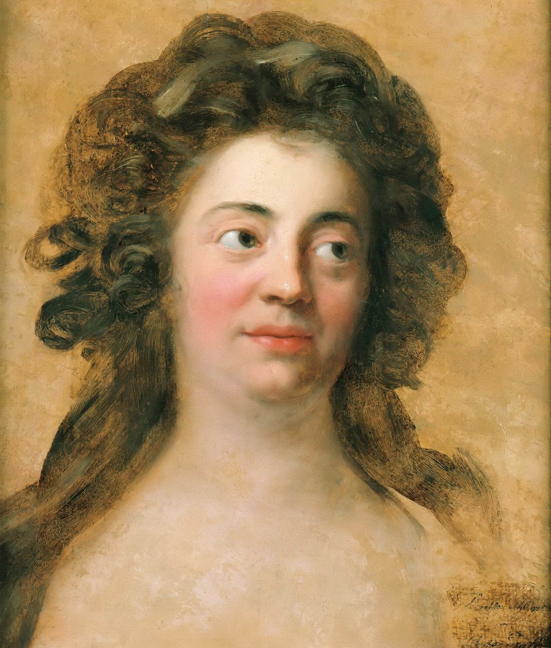 Dorothea Friederike Schlegel portréja 1764-1839, sz. Brendel Mendelssohn, 1790 körül. alkotó: Anton Graff