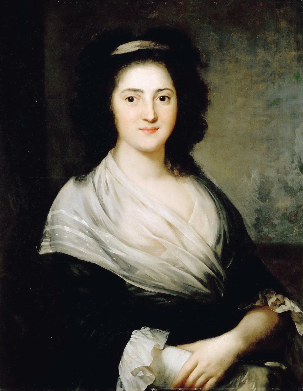 Henriette Herz portréja, született De Lemos 1764-1847, 1792. alkotó: Anton Graff