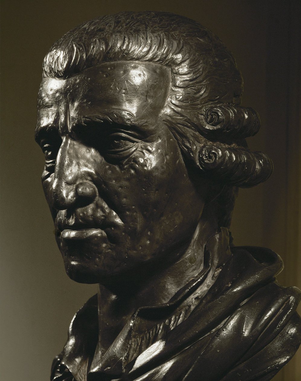 Joseph Haydn. Öntött ólom mellszobor ... alkotó: Anton Grassi