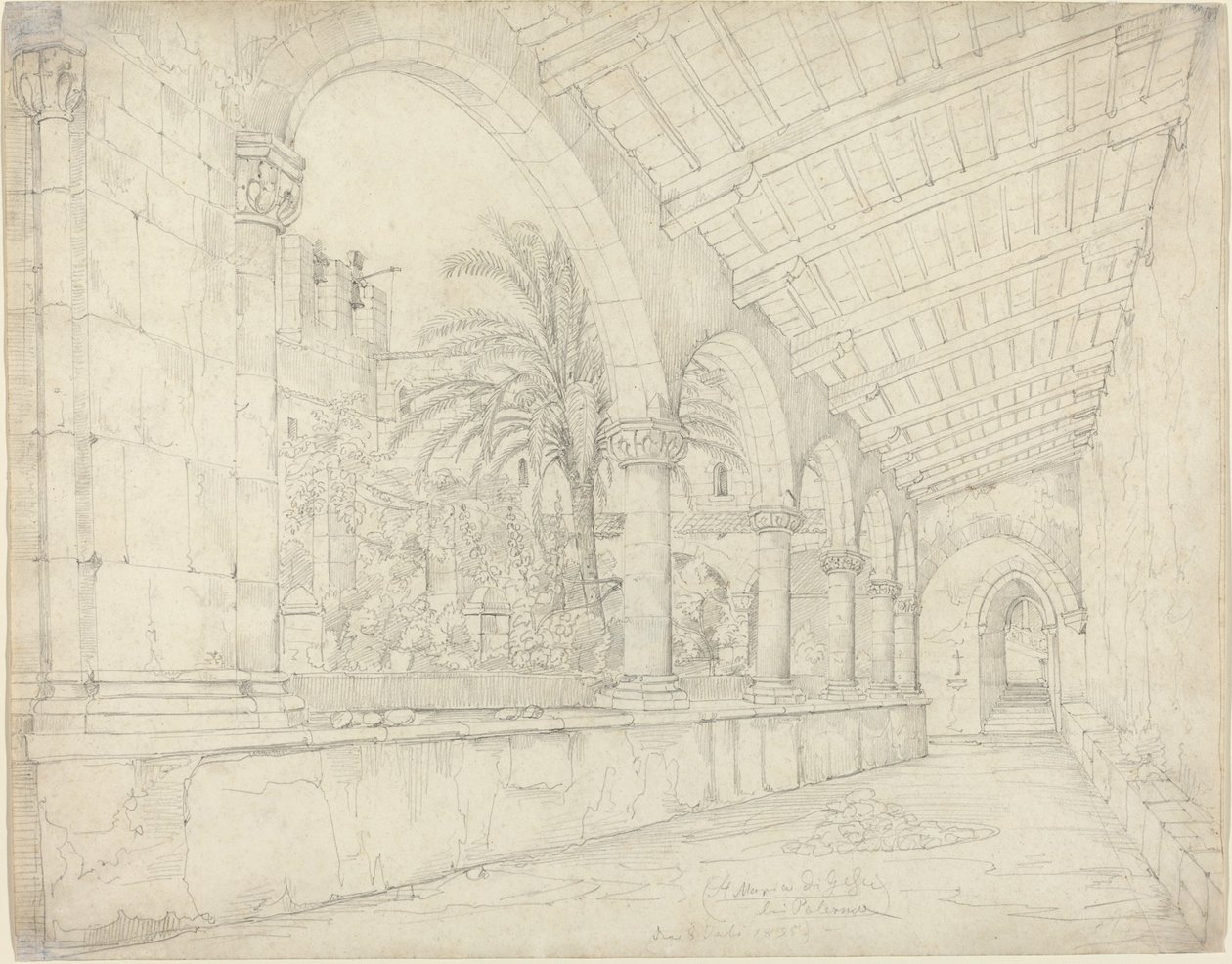 A Santa Maria di Gesù kolostor Palermóban alkotó: Anton Hallmann