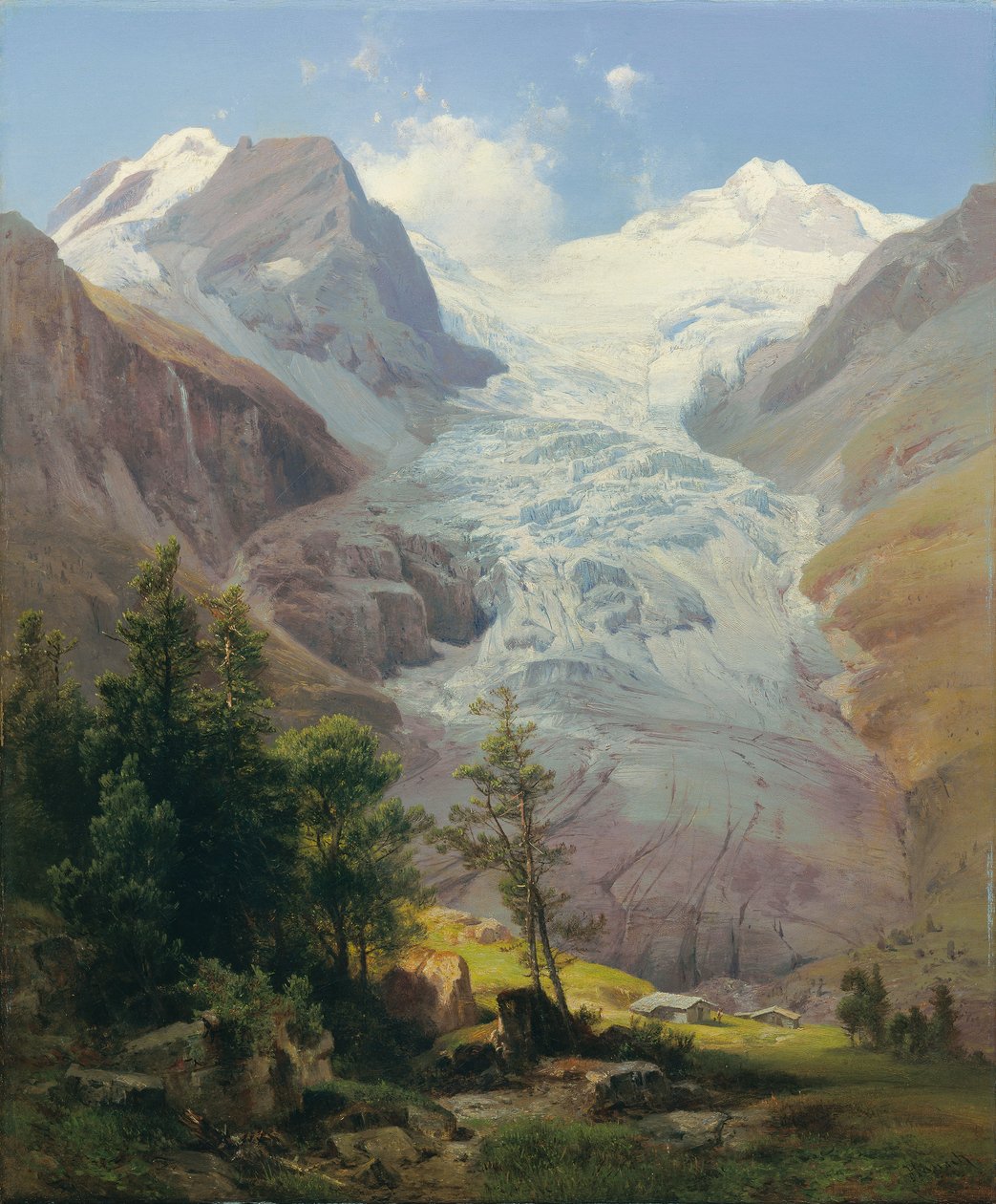 A Palü-gleccser alkotó: Anton Hansch