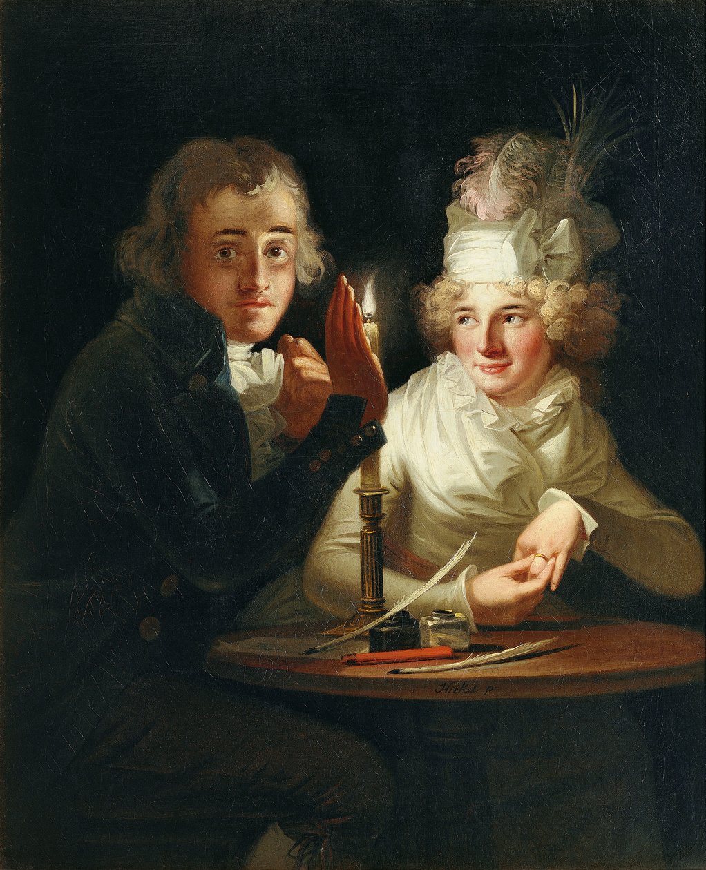 Gyertyafényes eljegyzés alkotó: Anton Hickel