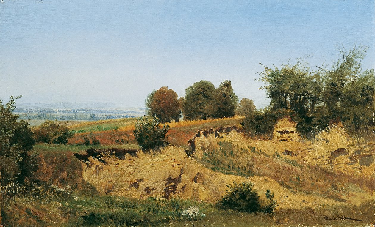 Mannersdorf közelében, a Leithage-hegységben alkotó: Anton Hlavacek