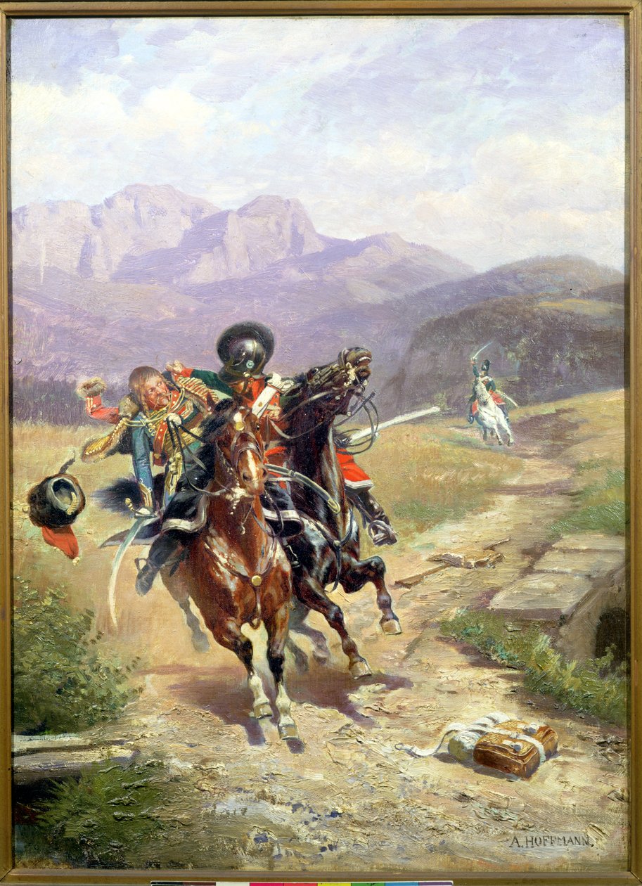 Lovasság találkozása a solferinói csata során, 1859. június 24 alkotó: Anton Hoffmann