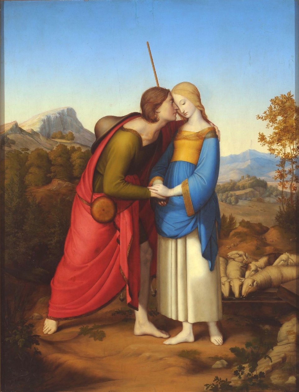 Jákob találkozás Ráhellel a kútnál, c. 1826 alkotó: Anton Josef Dräger
