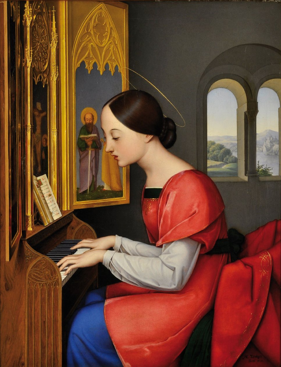 Szent Cecília, 1823 alkotó: Anton Josef Dräger