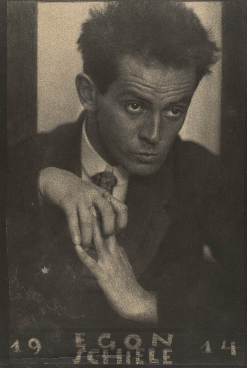 Egon Schiele, 1914 (zselatin ezüst nyomat) alkotó: Anton Josef Trcka