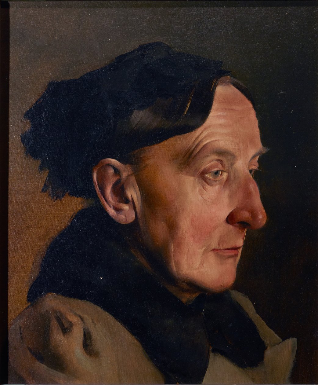 Egy öregasszony feje alkotó: Anton Josef von Kenner