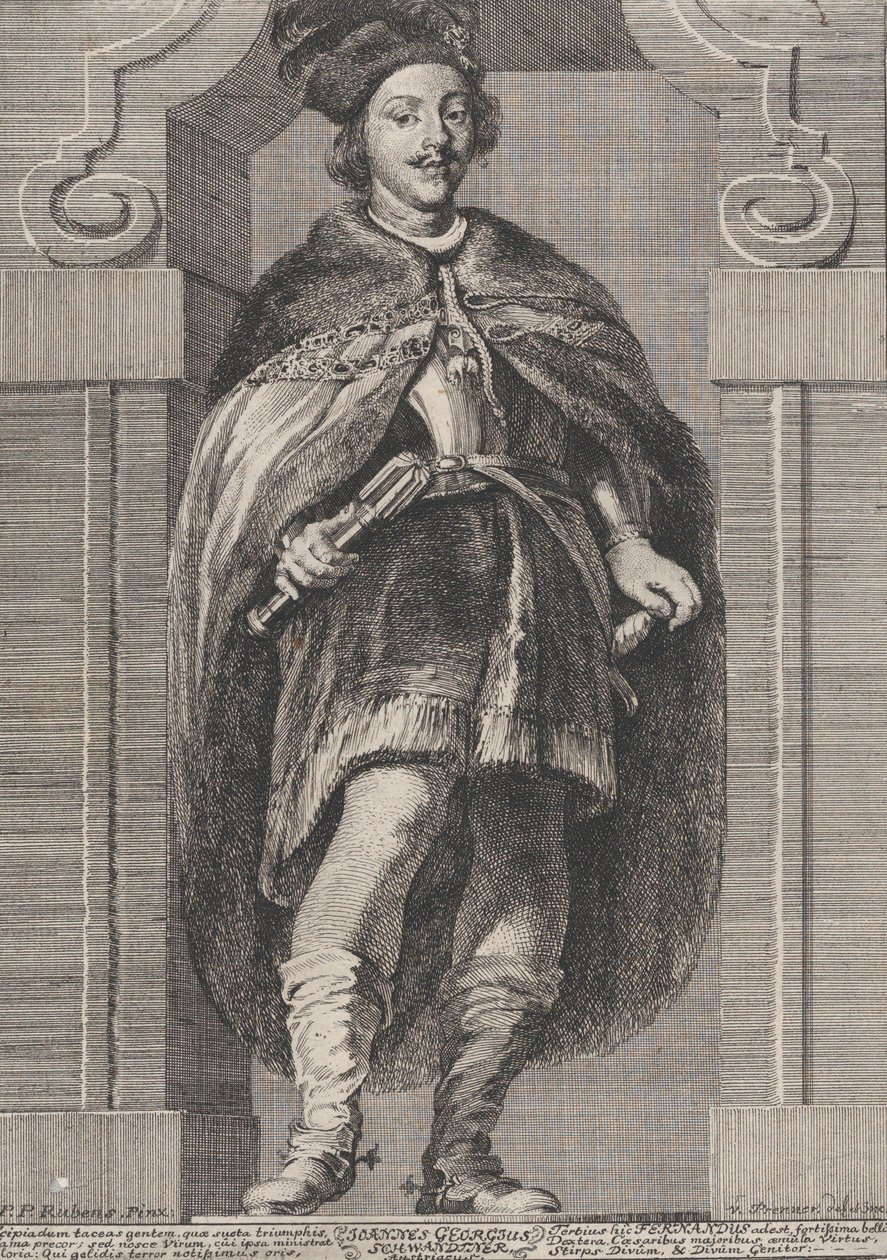 Infante Ferdinánd osztrák bíboros portréja, 1728. alkotó: Anton Joseph von Prenner