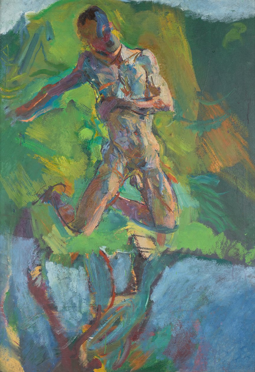 Térdelő Nárcisz alkotó: Anton Kolig