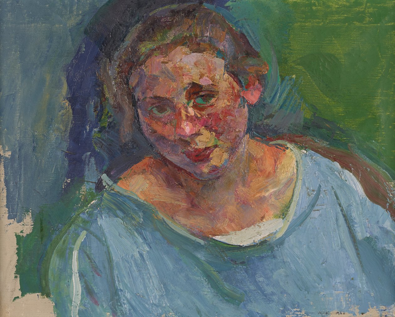 Hilde Stuhler-Herzmansky portréja alkotó: Anton Kolig