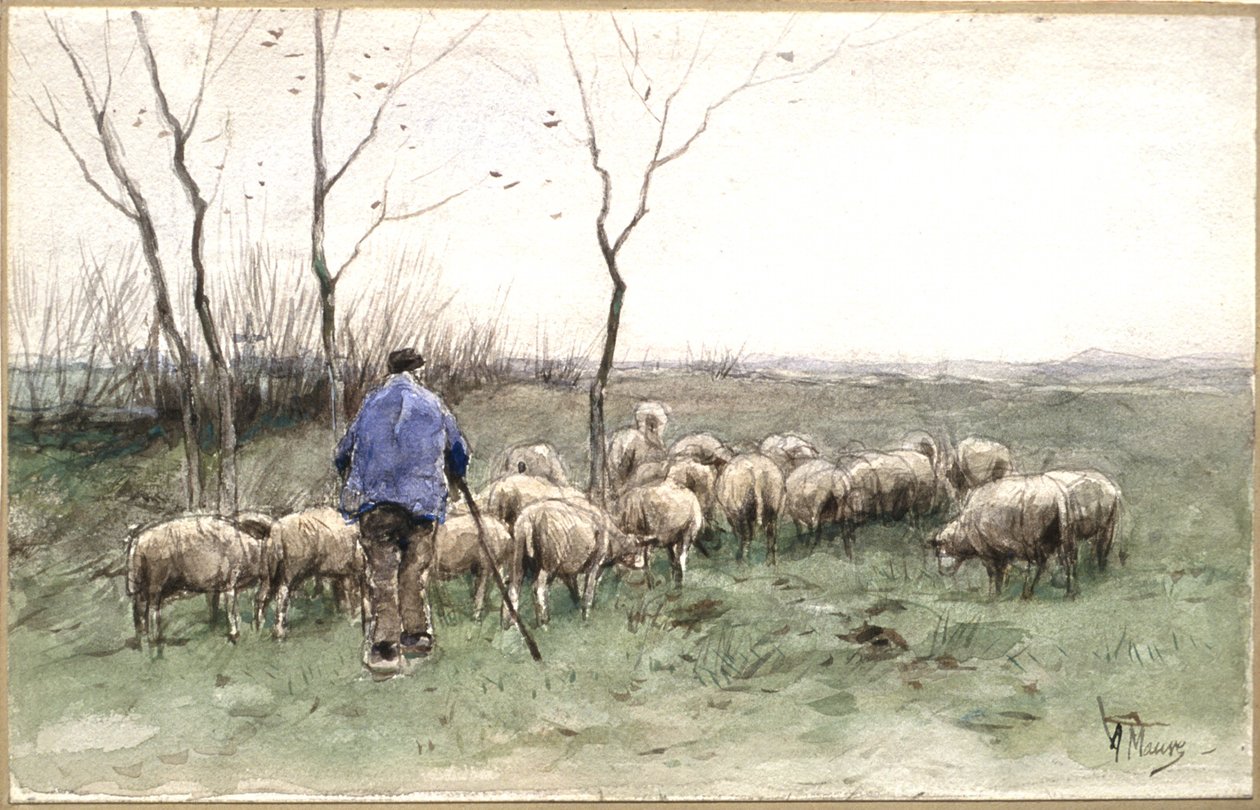 Egy pásztor és nyája alkotó: Anton Mauve