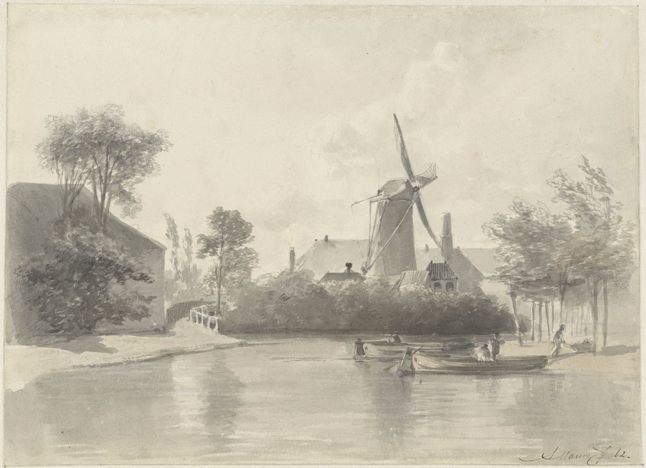 Haarlem látképe alkotó: Anton Mauve