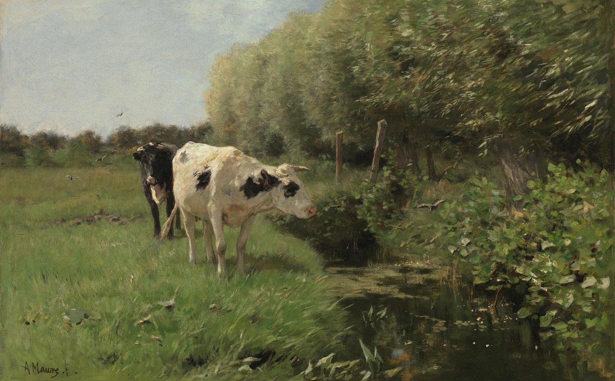 Tehén a legelőn alkotó: Anton Mauve