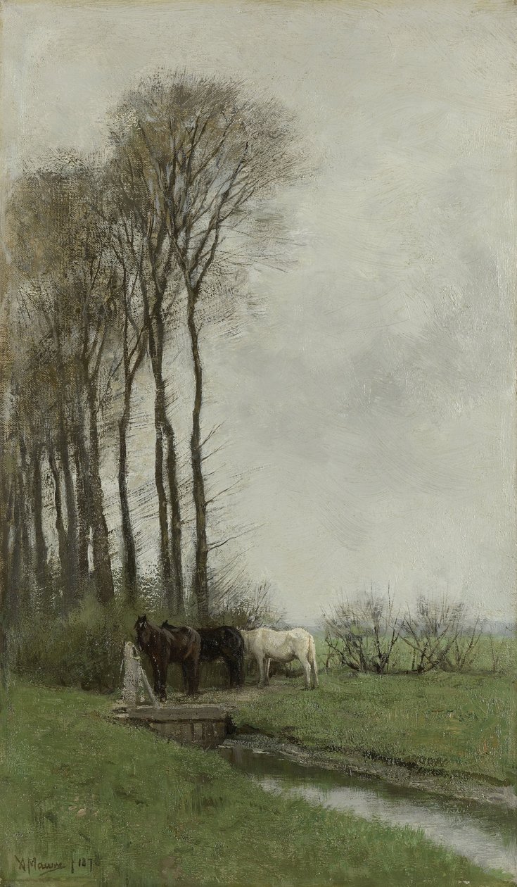 Lovak a kapuban alkotó: Anton Mauve