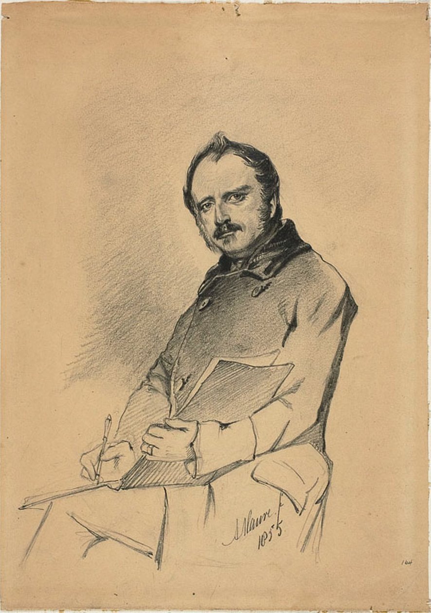 Portré egy férfi írás alkotó: Anton Mauve