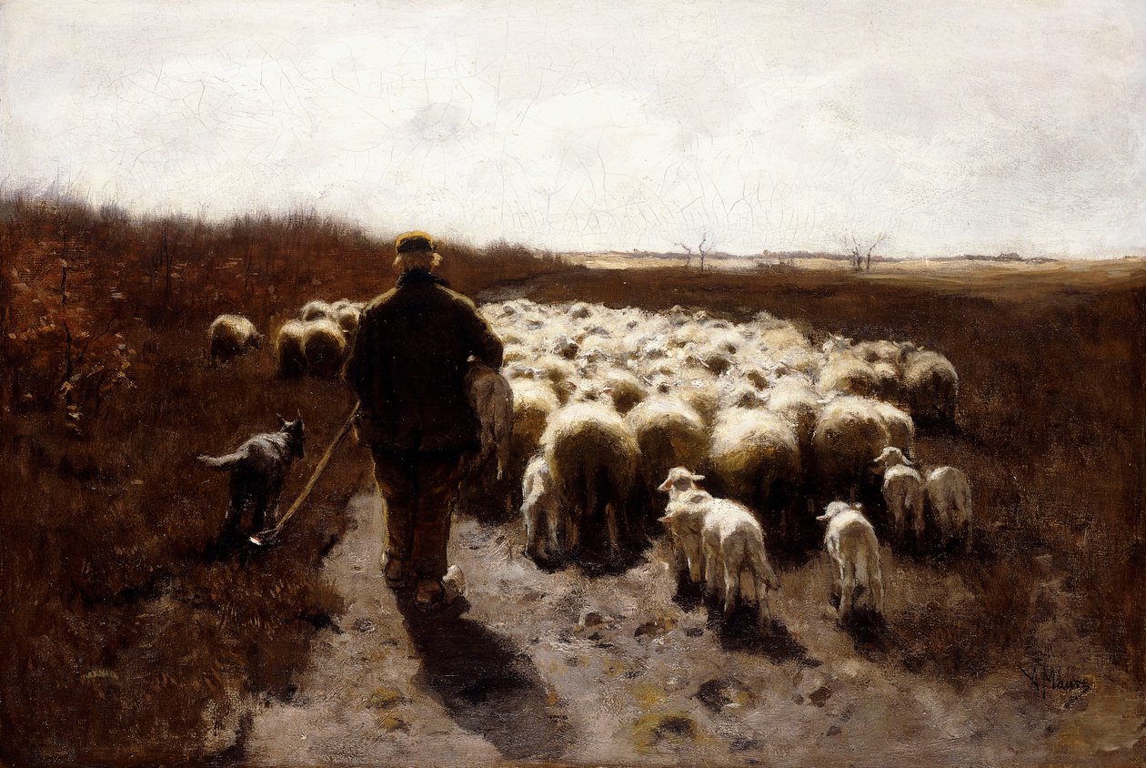 A nyáj visszatérése, alkotó: Anton Mauve