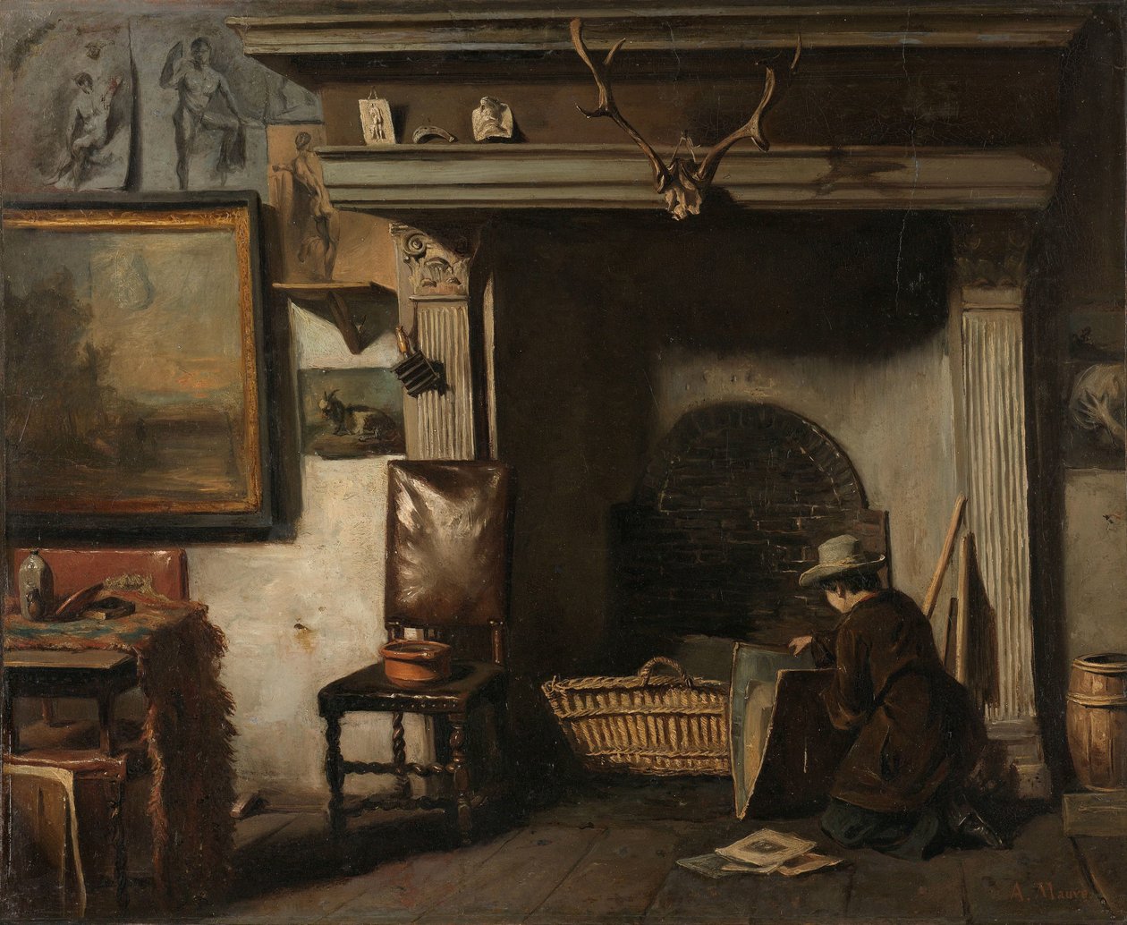 Pieter Frederik van Os haarlemi festő műterme Pieter Frederik van Os haarlemi festő műterme alkotó: Anton Mauve
