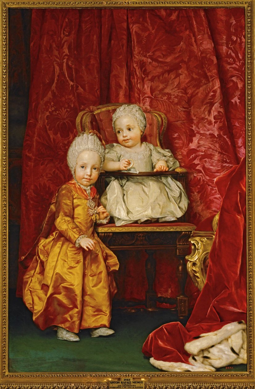 Ferdinánd főherceg és Mária Anna osztrák főhercegnő ... (festmény, vászon) alkotó: Anton Raphael Mengs