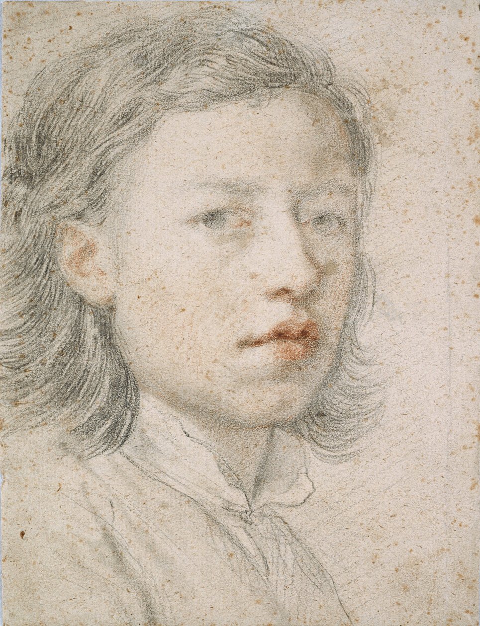 Önarckép – Anton Raphael Mengs (1728-1779) munkája, vér és kréta papíron (26,1 x 20,2 cm) alkotó: Anton Raphael Mengs