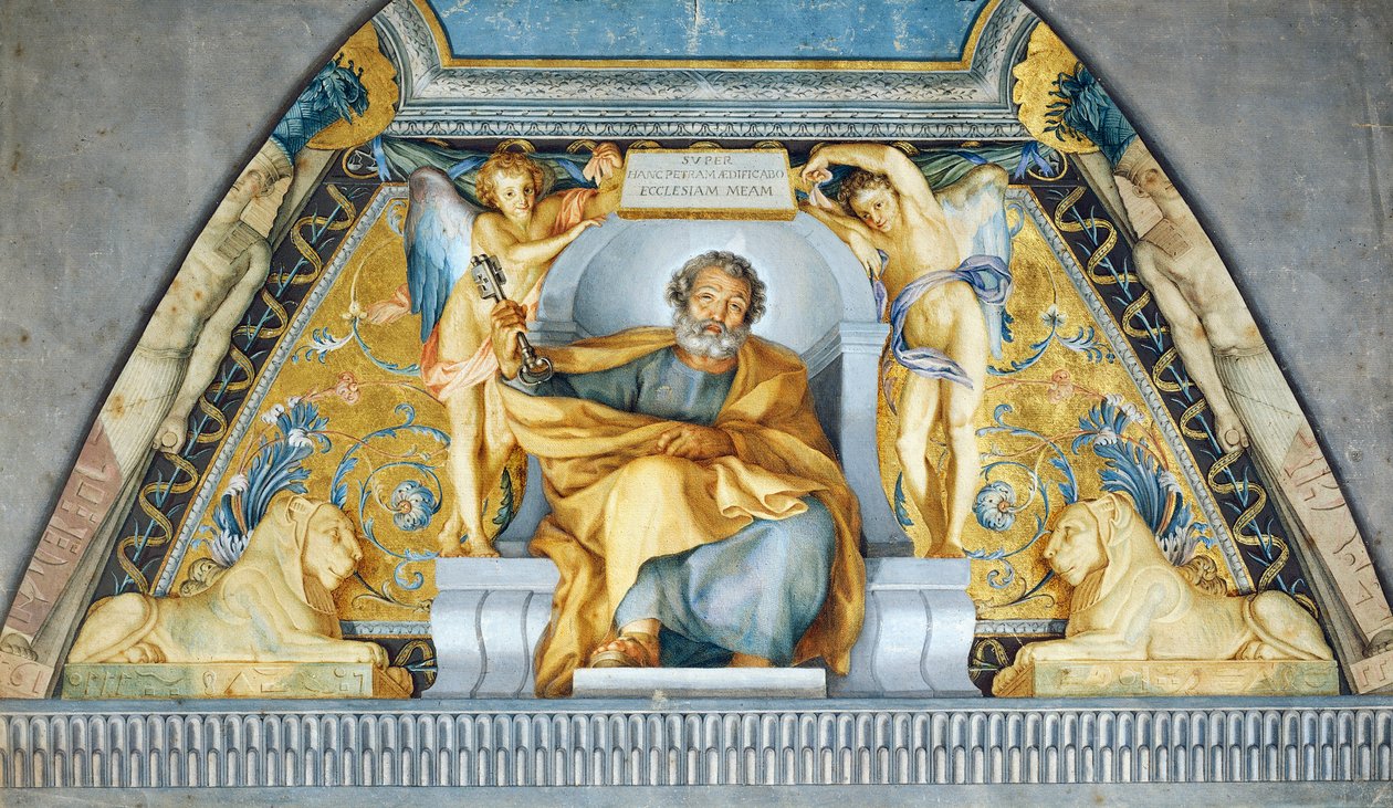 Szent Péter figurája, Anton Raphael Mengs, vegyes technika alkotó: Anton Raphael Mengs