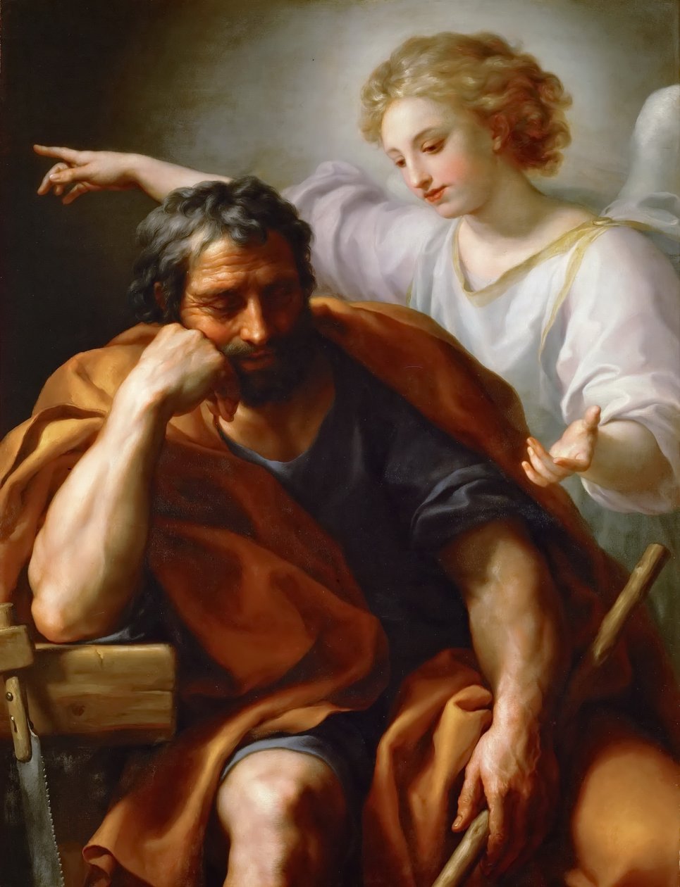 Német: Traum des Hl. Joseph The Dream of St. alkotó: Anton Raphael Mengs