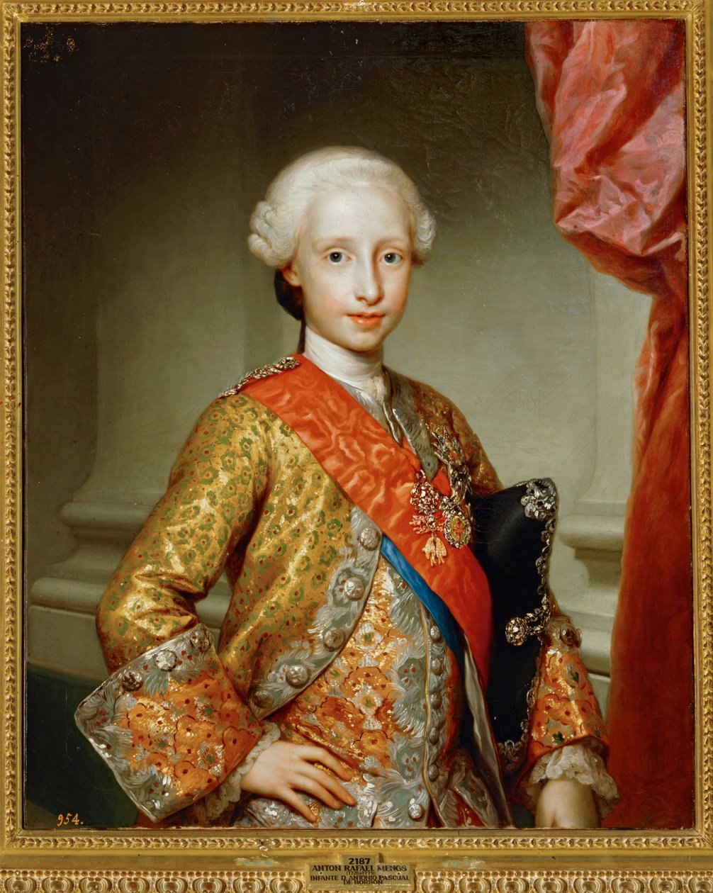 Infant Antonio Pascual de Bourbon ... (festmény, vászon) alkotó: Anton Raphael Mengs