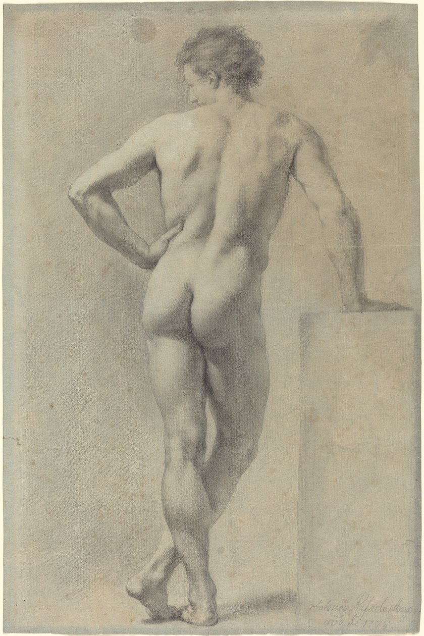 Férfi akttanulmány alkotó: Anton Raphael Mengs