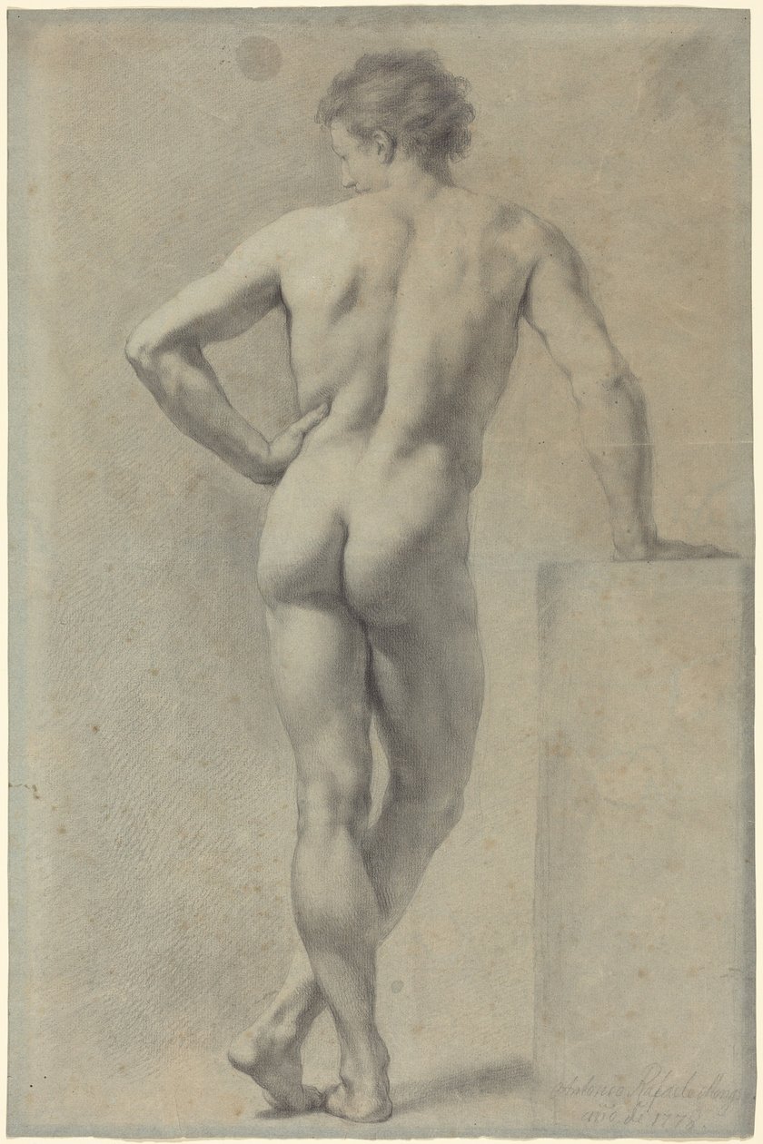 Férfi akt tanulmány alkotó: Anton Raphael Mengs
