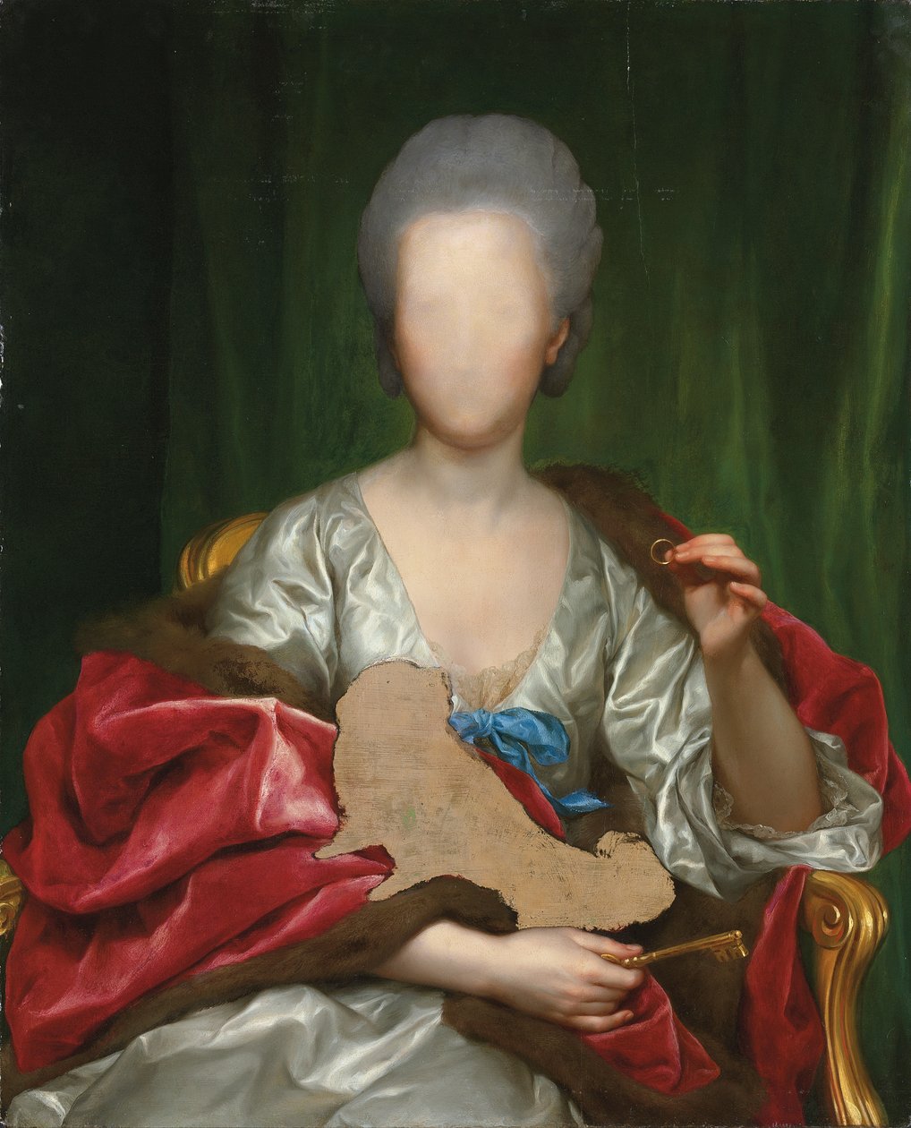 Mariana de Silva y Sarmiento (olaj a panelen) alkotó: Anton Raphael Mengs